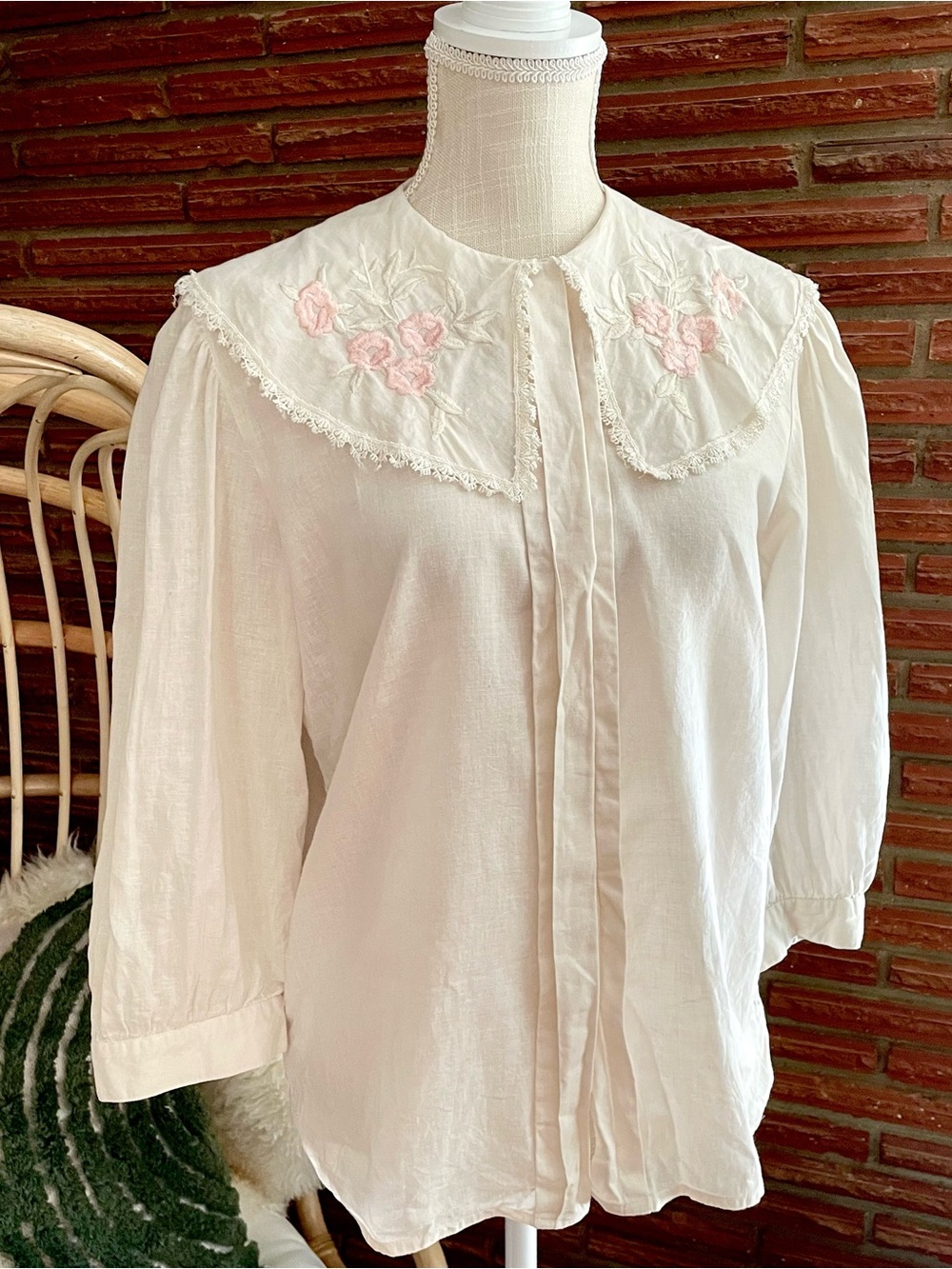 Vintage boho Natural fiber blouse - Picture 10 of 10